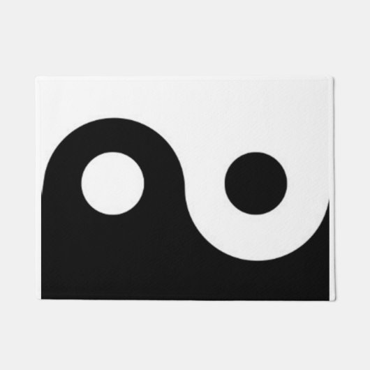 陰陽 18" x 24" �門マット ドアマット (正面)