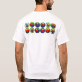 …陰陽、Om'sの平和、木を愛して下さい Tシャツ (裏面)