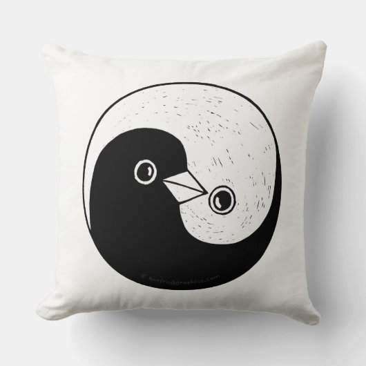 陰陽b/wは大投げクッションを打つ クッション (正面)