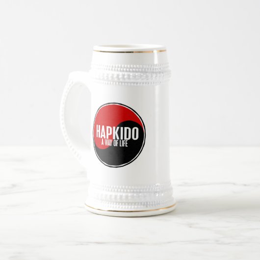 陰陽HAPKIDO 1 ビールジョッキ (正面左)