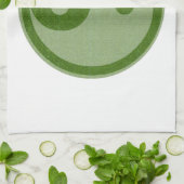 陰陽YINYANGの緑 キッチンタオル (折り畳み)