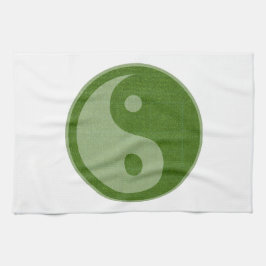 陰陽YINYANGの緑 キッチンタオル