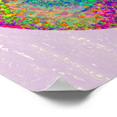 陰陽YinYangライ中国のフバランス記号 ポスター (角)