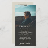 陰鬱なグラデーション写真記念祭ありがとう サンキューカード (正面/裏面)