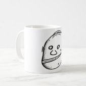陰鬱な男 コーヒーマグカップ (正面左)