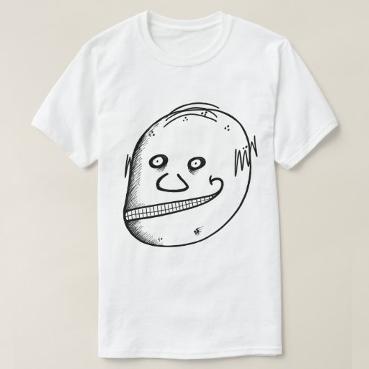 陰鬱な男 Tシャツ (デザイン正面)