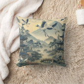 陳情クレーンバードパゴダ クッション (ブランケット)