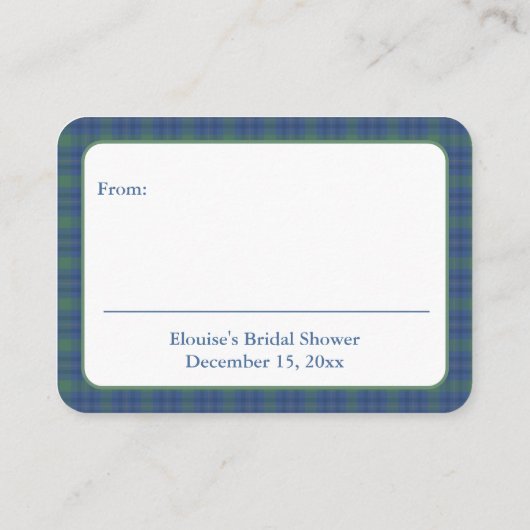 陳腐なシックなクリスマスツリー表示シャワー エンクロージャーカード (裏面)