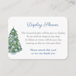 陳腐なシックなクリスマスツリー表示シャワー エンクロージャーカード