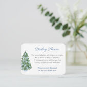 陳腐なシックなクリスマスツリー表示シャワー エンクロージャーカード (スタンド正面)