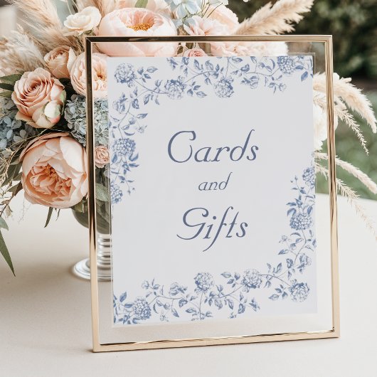 陳腐なフローラブライダルシャワーカードとギフト ポスター