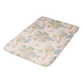 陳腐なフローラ赤面ピンク牡丹風呂 バスマット (アングル)