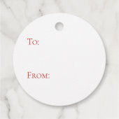 陳腐なリース、クリスマスジンジャージャー フェイバータグ (裏面)