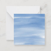 陳腐な水の色の弓トピアリーギフトエンクロージャー ノートカード (裏面)