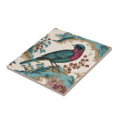 陳腐な鳥とフローラタイル タイル (側面)