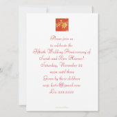 陳謝の記念日の招待状 招待状 (裏面)