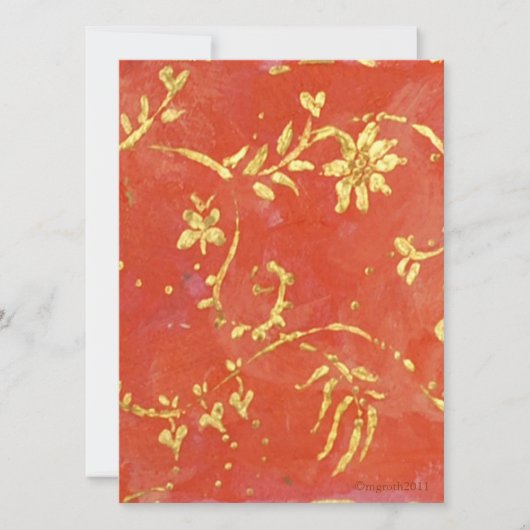 陳謝の記念日の招待状 招待状 (正面)