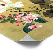 陳Hongshouマグノリアと直立ロック ポスター (角)