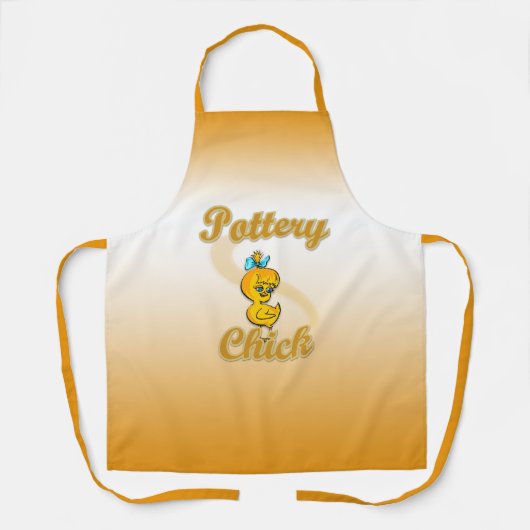 陶器のひよこ エプロン (正面)