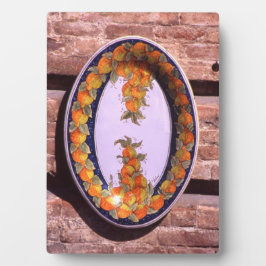 陶器のサービングディッシュポスター フォトプラーク