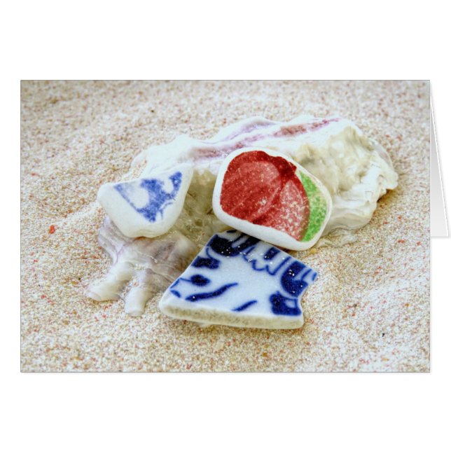 陶器のシーガラス (正面横)