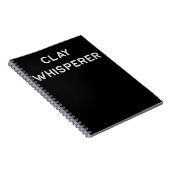 陶器のデザインの粘土の囁くものライト粘土の製陶術 ノートブック (右側)