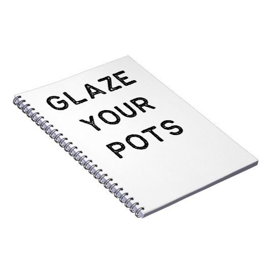 陶器のデザインの艶出しあなたのポットの暗い粘土の製陶術 ノートブック (右側)