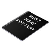 陶器のデザインは軽い粘土の製陶術を作らなければなりません ノートブック (左側)