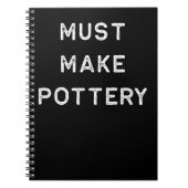 陶器のデザインは軽い粘土の製陶術を作らなければなりません ノートブック (正面)
