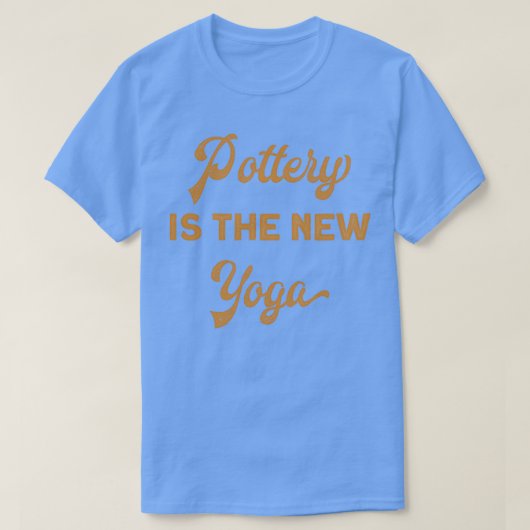 陶器のヨガおもしろいギフト Tシャツ (デザイン正面)