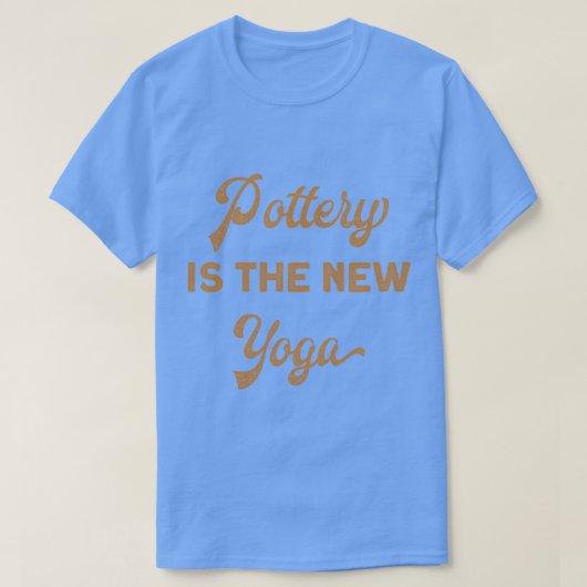 陶器のヨガおもしろいギフト Tシャツ (デザイン正面)