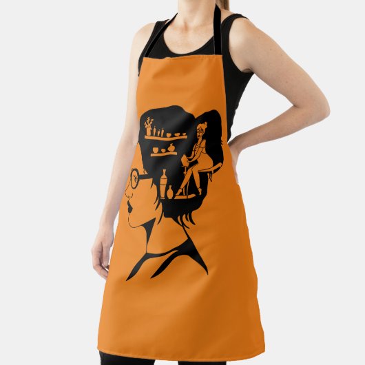 陶器の女性 エプロン (インサイチュ)