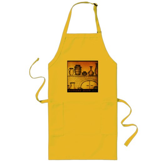 陶器の店 ロングエプロン (正面)