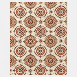 陶器の放射線曼荼羅 フリースブランケット