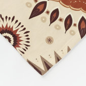 陶器の放射線曼荼羅 フリースブランケット (角)