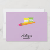 陶器の絵画のパーティの招待状 招待状 (裏面)