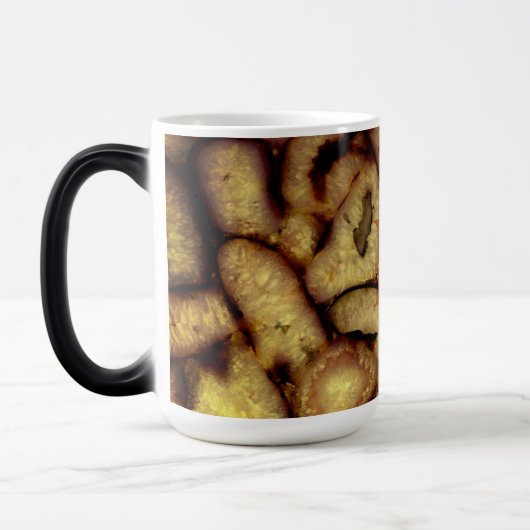 陶器の緑の石英はモノグラムを攪拌 モーフィングマグカップ (左)