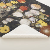 陶器の花瓶の花束(1610) シェルパブランケット (3/4)