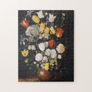 陶器の花瓶の花束(1610) ジグソーパズル