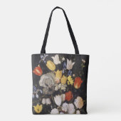 陶器の花瓶の花束(1610) トートバッグ (裏面)