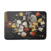 陶器の花瓶の花束(1610) バスマット (正面)