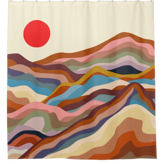 陶器の陛下 シャワーカーテン (正面)