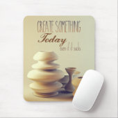 陶器は吸っても何かを今日作成します マウスパッド (マウス)