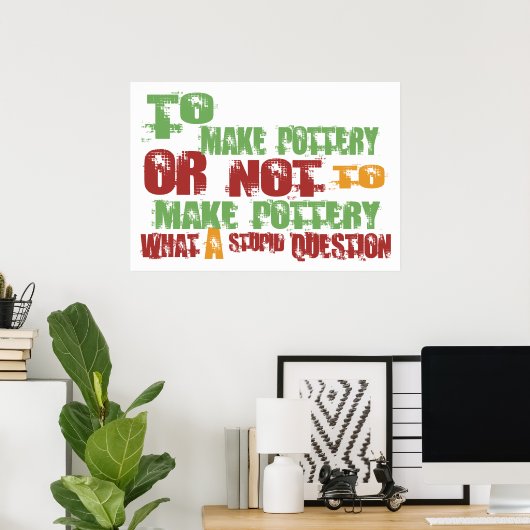陶器を作る ポスター (ホームオフィス)