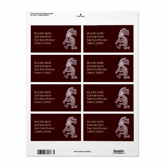 陶器ココペリ ラベル (フルシート)