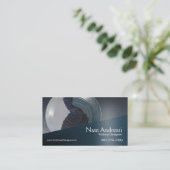 "陶器デザイナーI" -製陶術 名刺 (スタンド正面)