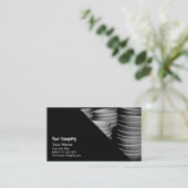 陶器ボール 名刺 (スタンド正面)