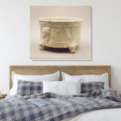 陶器三脚器 キャンバスプリント (インサイチュ (寝室))