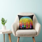 陶器付きアフリカ人女性 クッション (椅子)