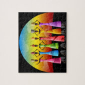 陶器付きアフリカ人女性 ジグソーパズル (縦)